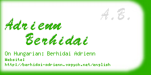 adrienn berhidai business card